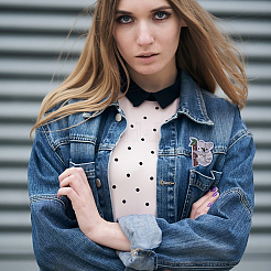 2 комплект нашивок для одежды с вышитыми мультяшными животными из твила PATC-CA0001-32