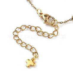 Браслеты на ногу из нержавеющей стали 304 с кисточками и цепочкой для женщин&nbsp;AJEW-AN00676