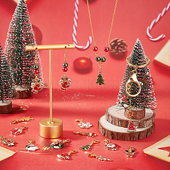 Рождественские украшения из сплава эмали HJEW-GO00040