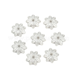 8 -petal тибетский стиль сплава цветок крышки шарика TIBEB-2347-S-LF