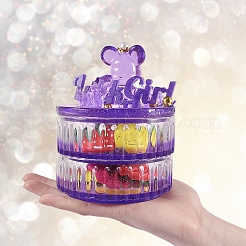 Плоские круглые силиконовые многослойные Молды для ящиков для хранения&nbsp;LS-DIY-G079-24