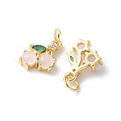 Латунные микро проложить кубического циркония подвески KK-A252-35G