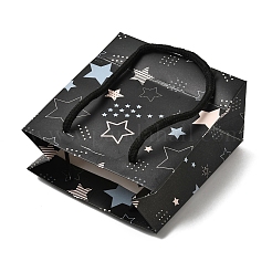 Бумажные подарочные сумки с принтом в виде звезд и хлопковыми ручками&nbsp;CON-K016-02