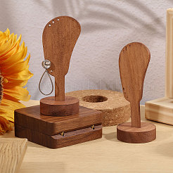 2 шт. настольный органайзер для сережек из дерева в форме уха для ювелирной витрины&nbsp;ODIS-CA0001-32B