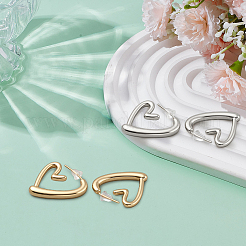 4 пара сережек-гвоздиков из сплава 2 цветов&nbsp;EJEW-GO0003-07