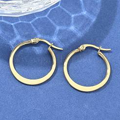 Серьги-кольца из нержавеющей стали 304 EJEW-F105-22G