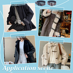 8 шт. 2 пряжки из искусственной кожи и цинкового сплава&nbsp;AJEW-NB0006-92A