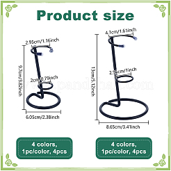 8 шт. 8 стиля железных хрустальных скипетрных подставок ODIS-NB0001-52