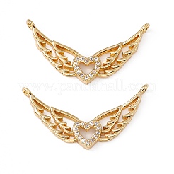 Подвески из латуни с микропаве из кубического циркония 2 петля KK-E068-VC026