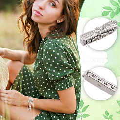 2 шт. 925 застежки из стерлингового серебра со стразами FIND-PH0020-99