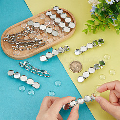 Набор для самостоятельного изготовления заколки для волос в виде купола из кожи аллигатора DIY-UN0001-12