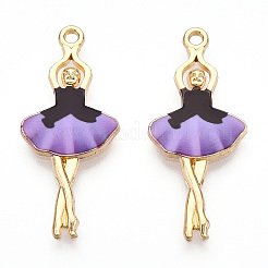 Подвески из сплава светлого золота с принтом ENAM-N056-207F