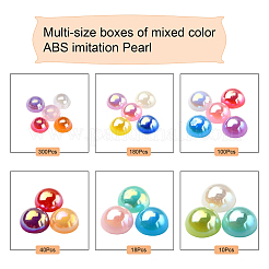 648шт 6 стиля абс имитация жемчуга кабошоны OACR-YW0001-26