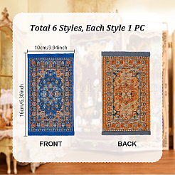 6 шт. 6 стиля 1:12 мини-украшение для пола кукольного домика&nbsp;AJEW-GA0008-39