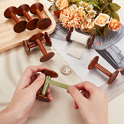 Деревянные бобины в стиле ретро WOOD-WH0029-56