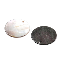 Подвески из натуральной белой/черной ракушки SSHEL-D084-01C