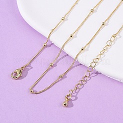 Ожерелья-цепочки из латуни&nbsp;MAK-L045-08G