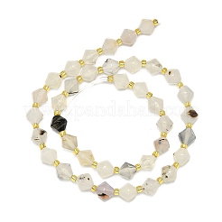 Нити из натурального дендритного агата G-I376-B11-01