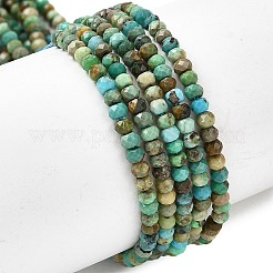 Хубэй природных бирюзовый бисер нитей G-G294-C02-2x3mm