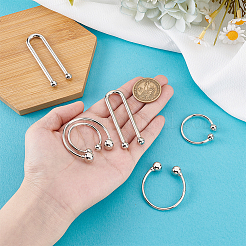 18 шт. 3 стиля U-образные литые зажимы для бикини с пряжками&nbsp;AJEW-PH0006-72