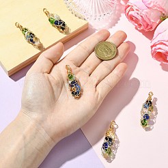 5шт стеклянные подвески&nbsp;PALLOY-CJ00163