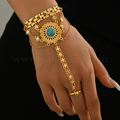 Браслеты из богемного сплава с цветочными звеньями для женщин NH6522