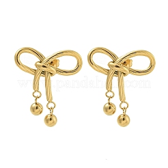 Серьги-гвоздики из нержавеющей стали 304 с ионным покрытием (IP)&nbsp;EJEW-G400-09G