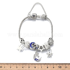 Сплав европейские бусины браслеты с подвесками BJEW-F495-20P