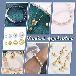 140 шт. полые латунные бусины&nbsp;KK-PH0013-77