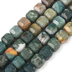 Природные моховой агат бисер нитей&nbsp;G-C267-A21