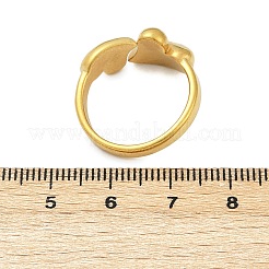 Регулируемые открытые манжеты из нержавеющей стали 304 для женщин&nbsp;RJEW-U063-01B-G