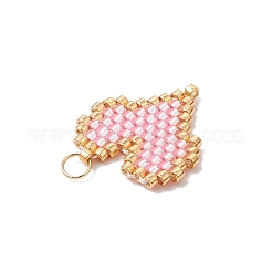 10 шт. подвески в форме сердца из стеклянного бисера Miyuki Delica&nbsp;PALLOY-MZ00701