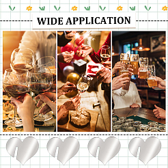 40 шт. подвески для зеркальных акриловых бокалов для вина AJEW-FG0002-99