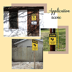 Уф-защищенный и водонепроницаемый алюминиевый предупреждающие знаки AJEW-WH0111-H15