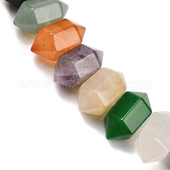 Нити бусин из натурального смешанного камня с двойными концами G-T142-97