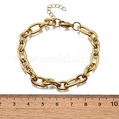 Браслеты из нержавеющей стали 304 figaro chains для мужчин и женщин&nbsp;BJEW-R021-07G