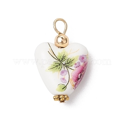 Подвески из фарфора ручной работы с принтом PALLOY-JF03972