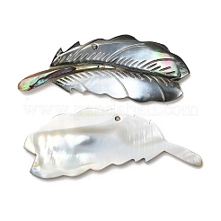 Натуральные черные губные оболочки большие подвески SHEL-F007-07