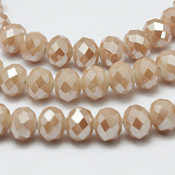 Гальванические стеклянные бусины&nbsp;EGLA-G014-8mm-FR-A05