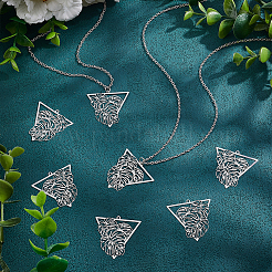 40 шт. филигранные подвески из нержавеющей стали 201&nbsp;STAS-UN0042-12