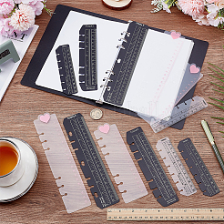 12шт 6 цвета пластиковая закладка-маркер линейка AJEW-FG0005-06