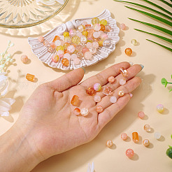 80 г прозрачных стеклянных бусин&nbsp;DGLA-TA0001-47K