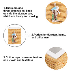 Настольная деревянная подставка для ручки из хлопковой веревки&nbsp;BT-TAC0012-11