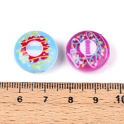 Печатные непрозрачные акриловые бусины MACR-N018-01