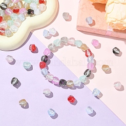 72 шт. 9 цвета прозрачные бусины из смолы&nbsp;RESI-CJ0004-61