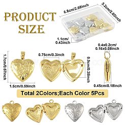 10 шт. 2-х цветные подвески-медальоны из латуни с покрытием на стойке KK-FS0001-89