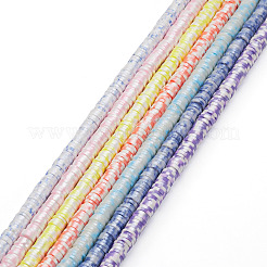 7 нитка 7 цвета бусины из полимерной глины ручной работы&nbsp;CLAY-TA0001-50A