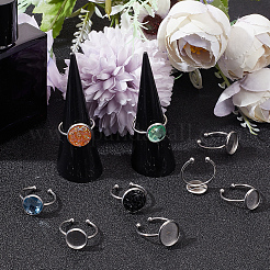 20 шт. 2 кольца-манжеты из нержавеющей стали размера 201 RJEW-BBC0001-12