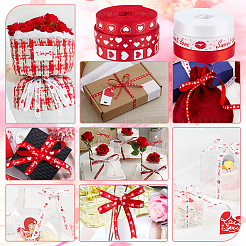 6 рулон 6-х цветной полиэстеровой ленты с принтом ко Дню святого Валентина OCOR-PH0004-23