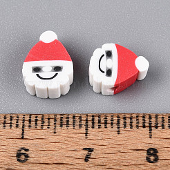 Новогодняя тема бусины из полимерной глины ручной работы CLAY-S091-75